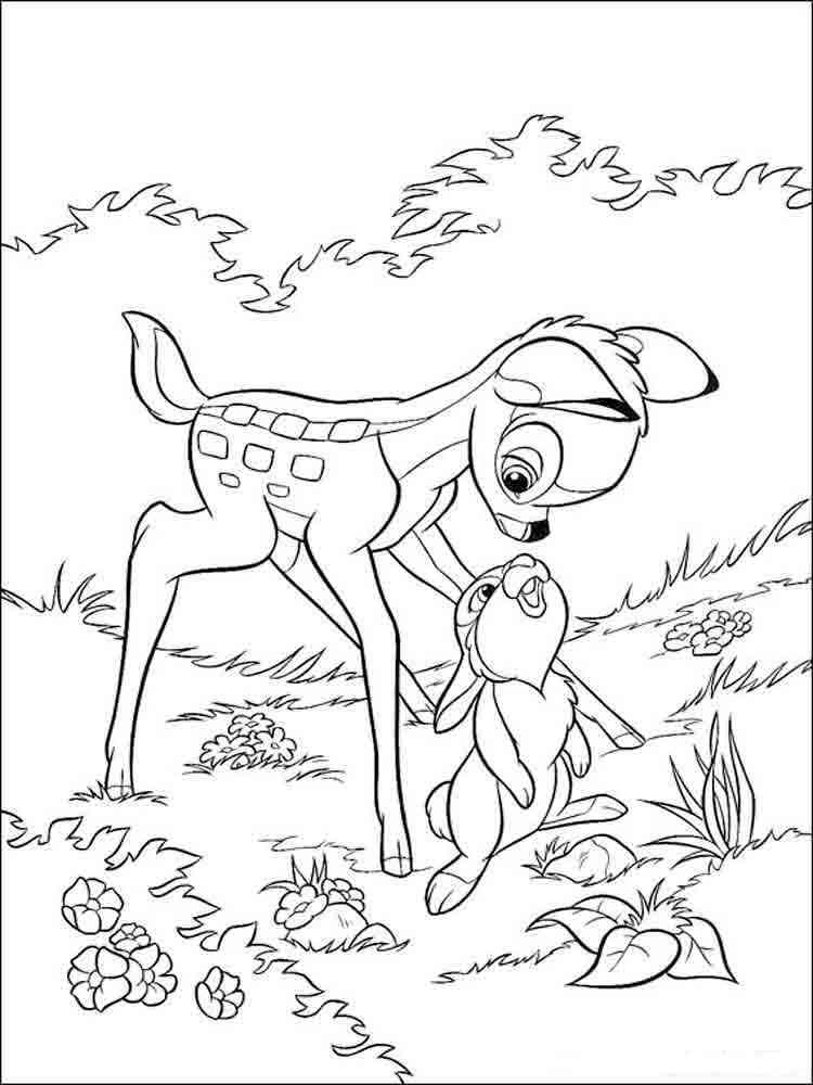 Download 147+ The Bambi In All Its Glory Printable Page Coloring Pages