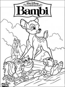 Bambi coloring page 22 - Free printable