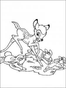 Bambi coloring page 5 - Free printable