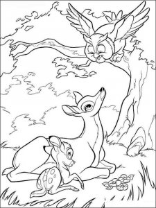 Bambi coloring page 7 - Free printable
