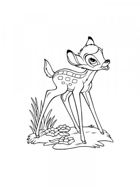 Bambi coloring pages