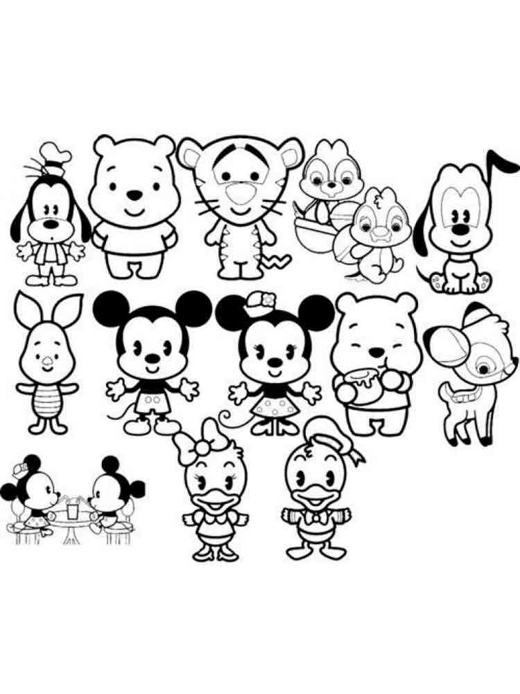 Download Cute Disney coloring pages. Free Printable Cute Disney ...