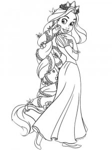 Disney Princess coloring page 1 - Free printable