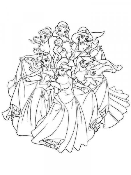 Disney princess coloring pages