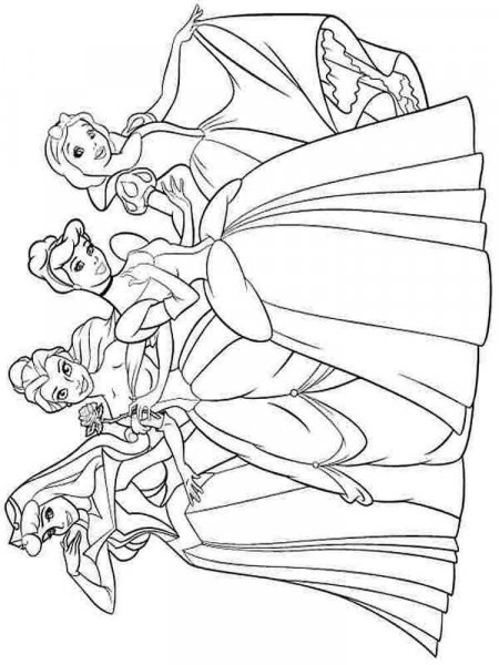 Disney princess coloring pages