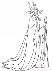 Maleficent coloring page 13 - Free printable