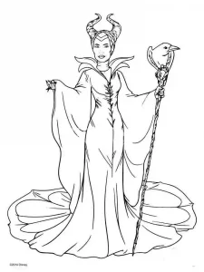 Maleficent coloring page 15 - Free printable