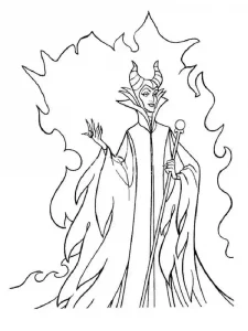 Maleficent coloring page 6 - Free printable