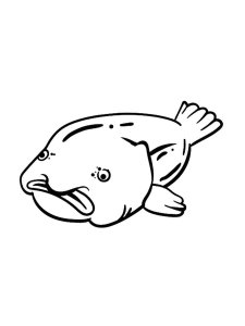 Blobfish coloring page 6 - Free printable