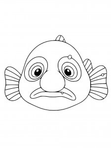 Blobfish coloring page 7 - Free printable