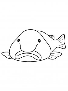 Blobfish coloring page 8 - Free printable