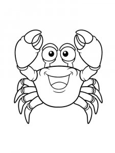 Crab coloring page 14 - Free printable