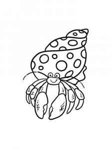 Crab coloring page 15 - Free printable