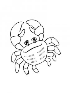 Crab coloring page 16 - Free printable