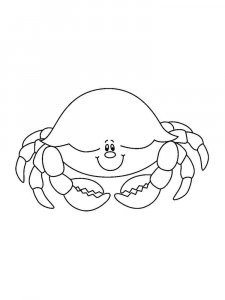 Crab coloring page 17 - Free printable