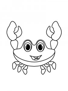 Crab coloring page 18 - Free printable