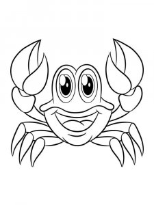 Crab coloring page 20 - Free printable