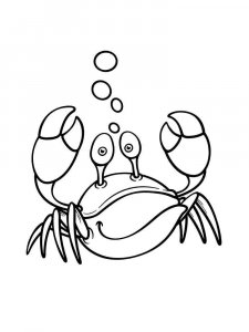 Crab coloring page 21 - Free printable