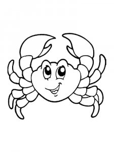 Crab coloring page 22 - Free printable