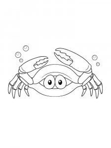 Crab coloring page 24 - Free printable