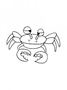 Crab coloring page 25 - Free printable