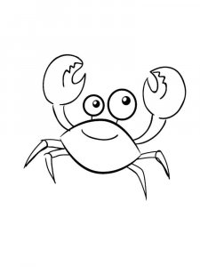 Crab coloring page 29 - Free printable