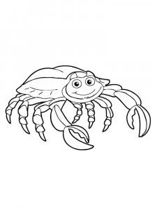 Crab coloring page 30 - Free printable