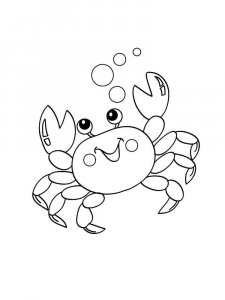 Crab coloring page 33 - Free printable