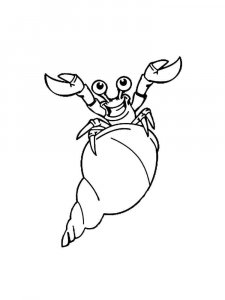 Crab coloring page 36 - Free printable
