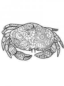 Crab coloring page 38 - Free printable