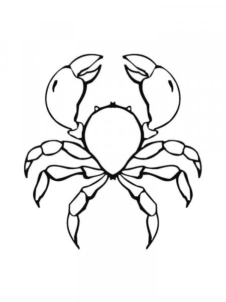 Crab coloring pages