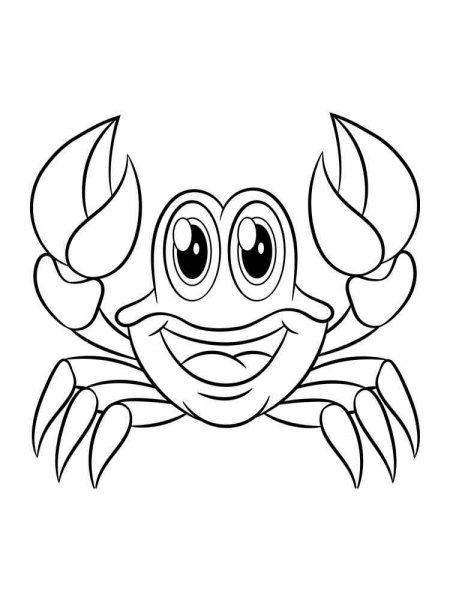 Crab coloring pages