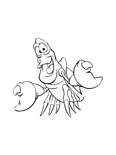 Crab coloring pages