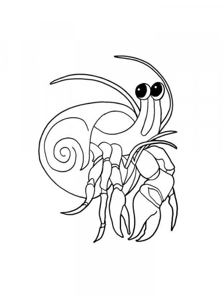 Crab coloring pages