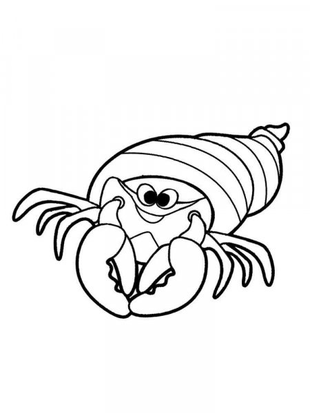 Crab coloring pages