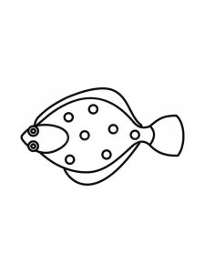 Flounder coloring page 11 - Free printable