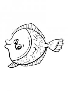 Flounder coloring page 13 - Free printable