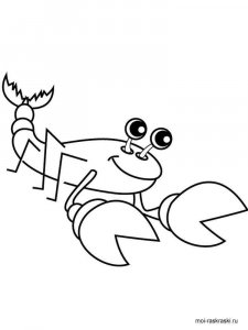 Hermit Crab coloring page 15 - Free printable