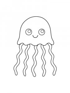Jellyfish coloring page 13 - Free printable