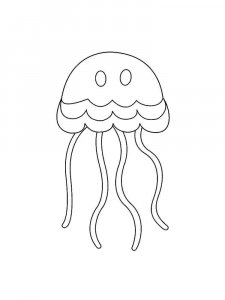 Jellyfish coloring page 17 - Free printable