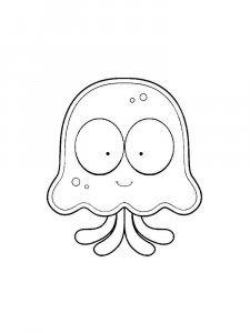 Jellyfish coloring page 18 - Free printable