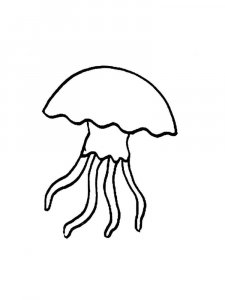 Jellyfish coloring page 21 - Free printable