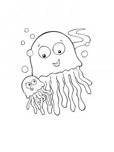 Jellyfish coloring page 22 - Free printable