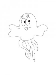 Jellyfish coloring page 24 - Free printable