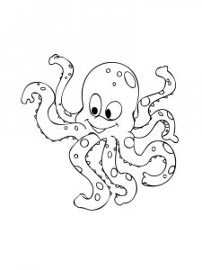 Octopus coloring page 13 - Free printable
