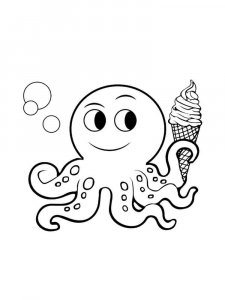 Octopus coloring page 17 - Free printable