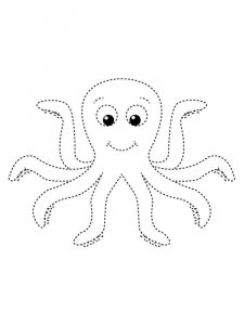 Octopus coloring page 22 - Free printable