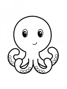 Octopus coloring page 23 - Free printable