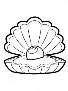 Oyster coloring page 11 - Free printable