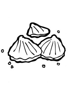 Oyster coloring page 2 - Free printable